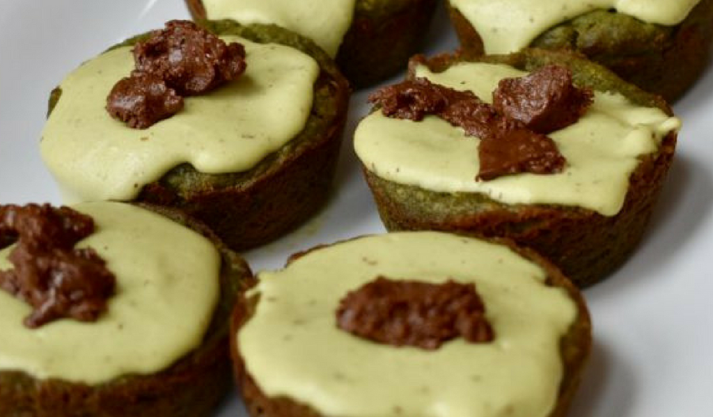 Matcha Latte Chocolate Muffins